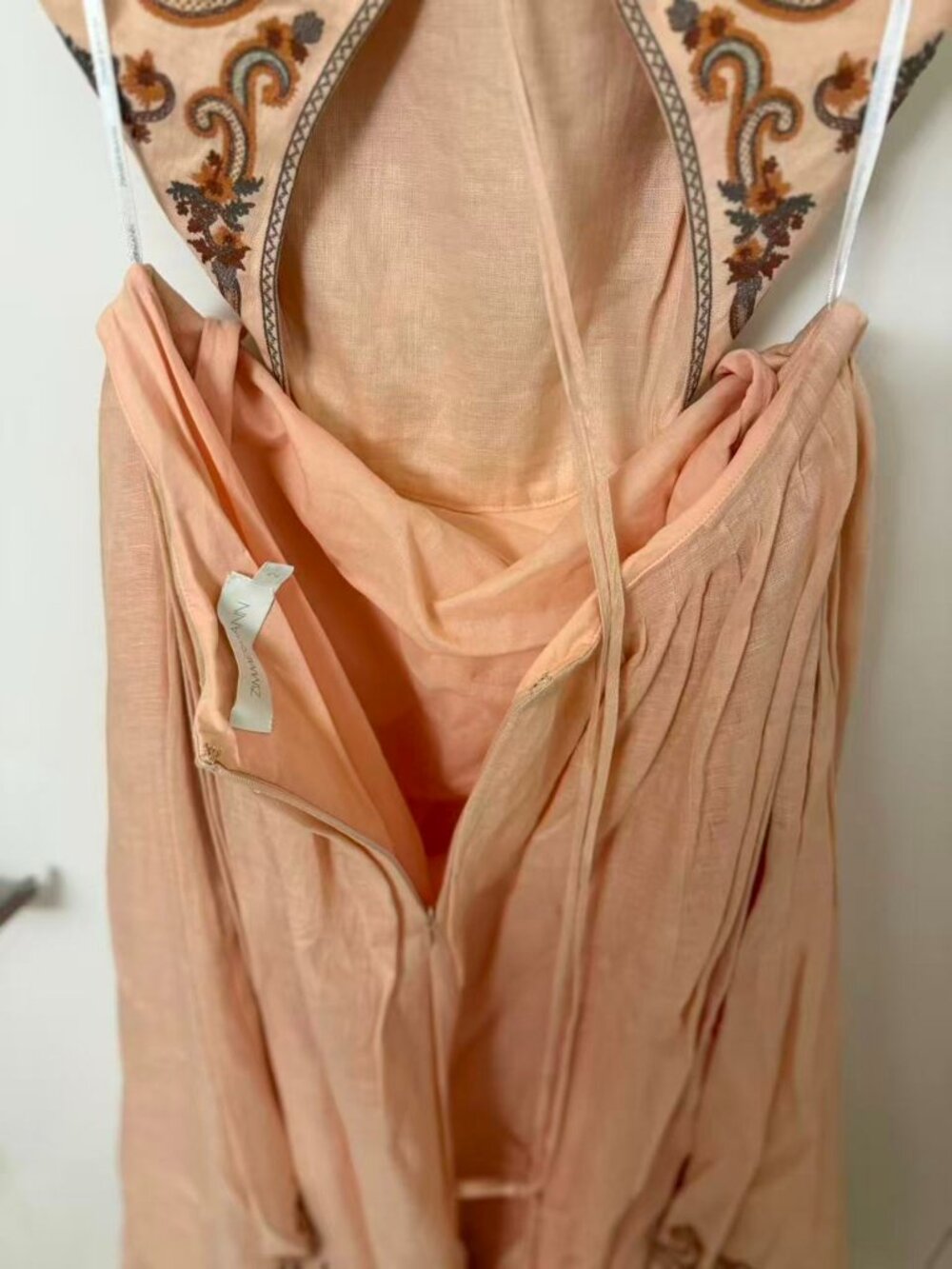Zimmermann Devi Halter Tie Midi Dress in Linen (Size 2) - Picture 6 of 7